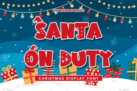 Santa On Duty FREE Christmas Font