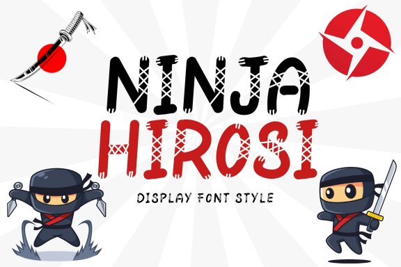 Ninja Hirosi FREE Playful Font