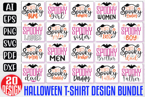 FREE Halloween Quotes T-shirt Bundle