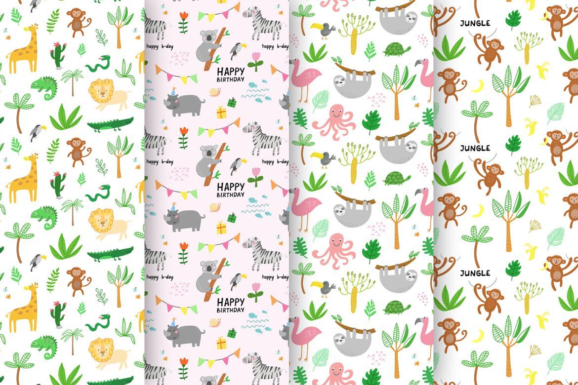 Jungle Animals Clip Art - view 10