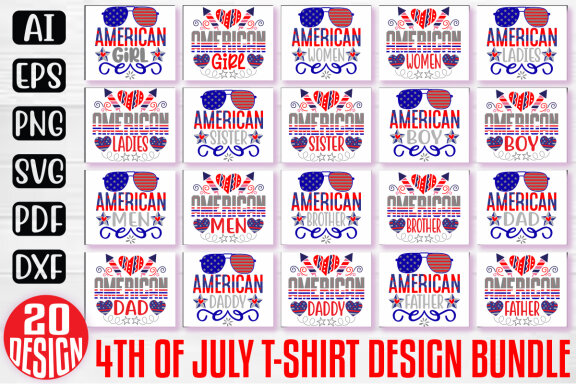 FREE 4th Of July Quotes T-shirt Bundle