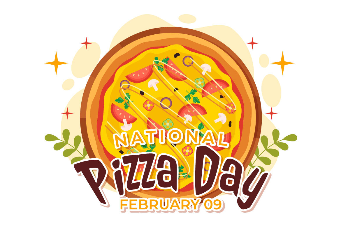 14 National Pizza Day FREE Vector Illustrations - view 5