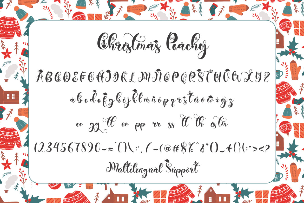 Christmas Peachy FREE Font alternate