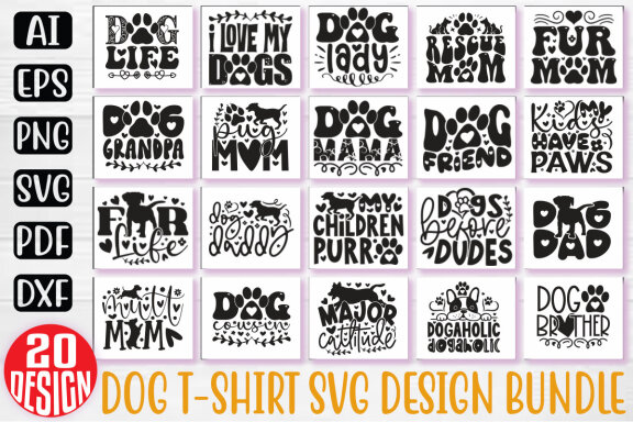 FREE Dog Quotes T-shirt Bundle