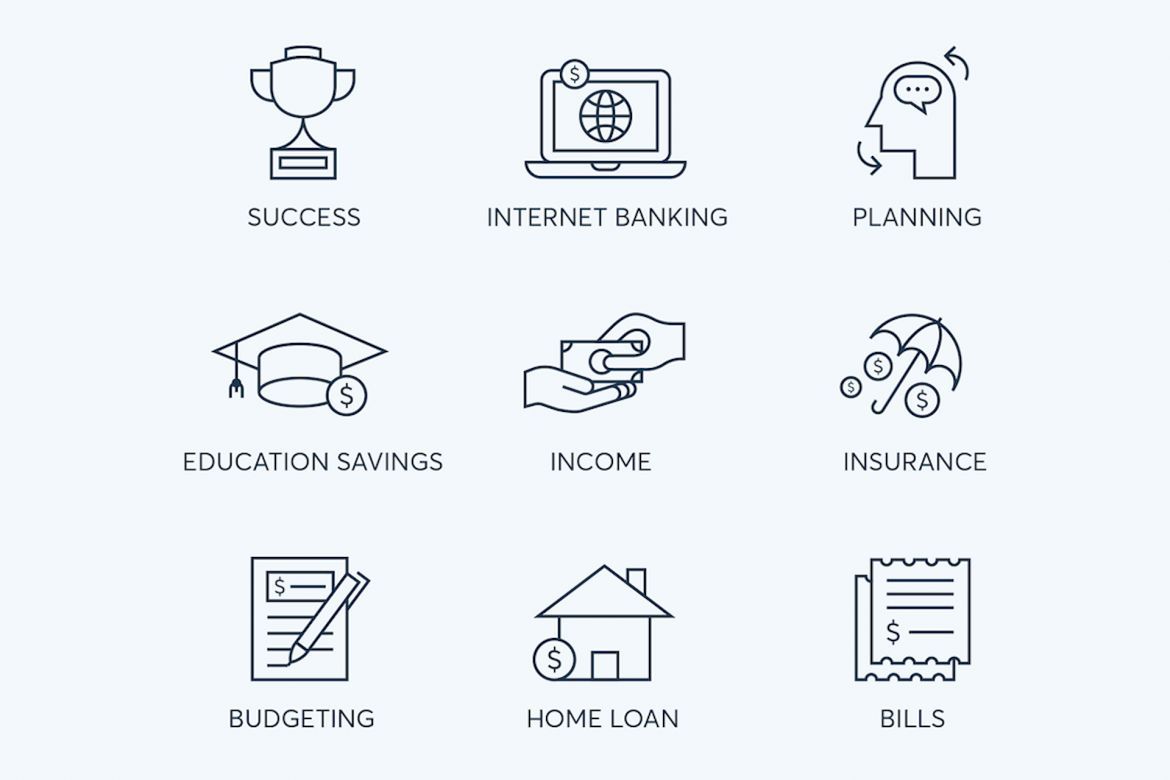 78 Fintech Line Icons - view 5