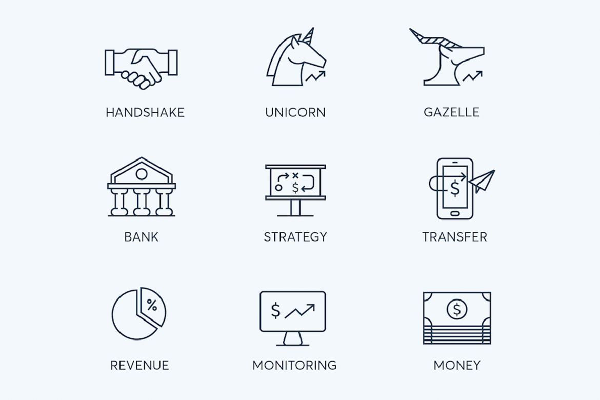 78 Fintech Line Icons - view 9