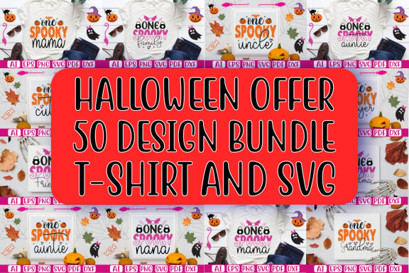 FREE Halloween Quotes T-shirt Bundle
