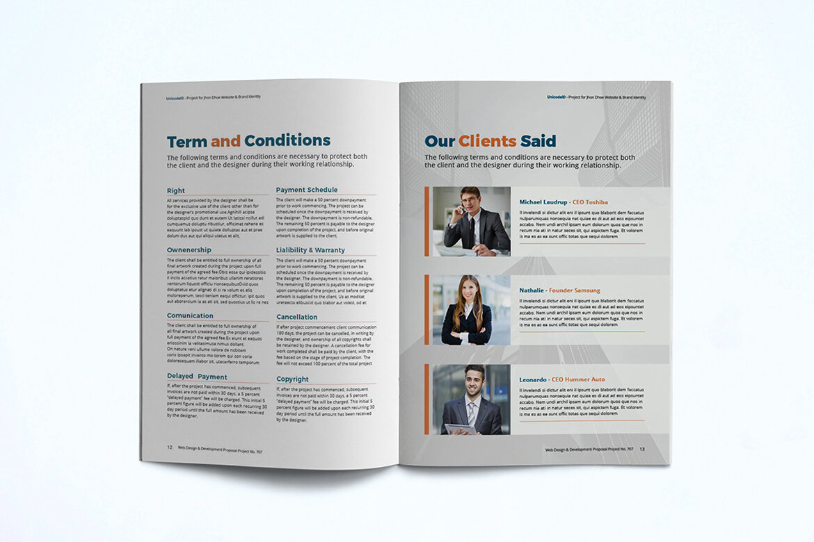 Free Proposal Template - view 10