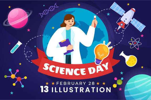 13 National Science Day FREE Illustrations