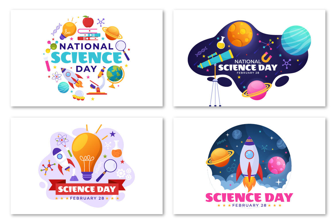 13 National Science Day FREE Illustrations alternate