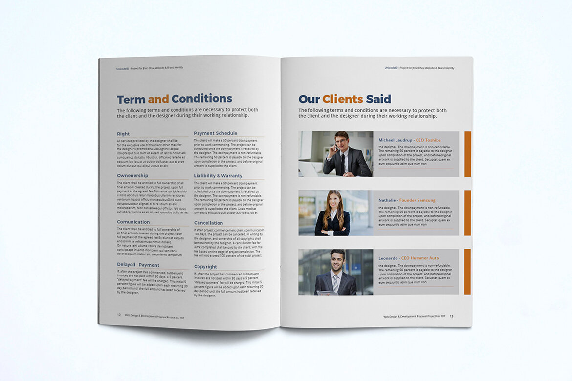 Free Proposal Template - view 10