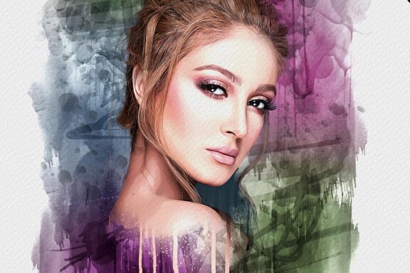  Drawing Watercolor Art Photo FREE Template