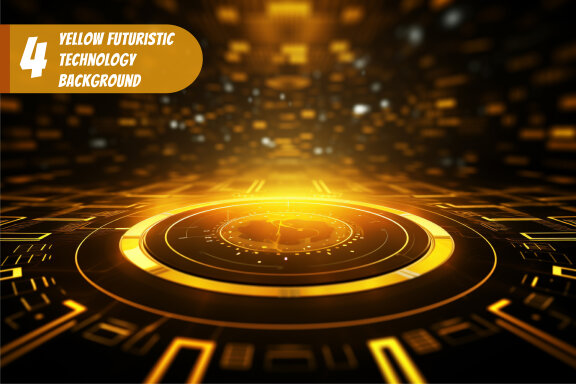 4 FREE futuristic technology backgrounds