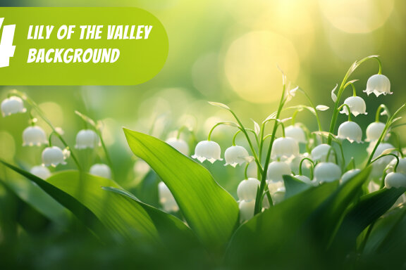 4 Free images of lily of the valley with blurred background