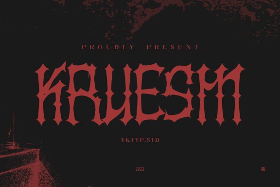 Kruesm - Horror FREE Font
