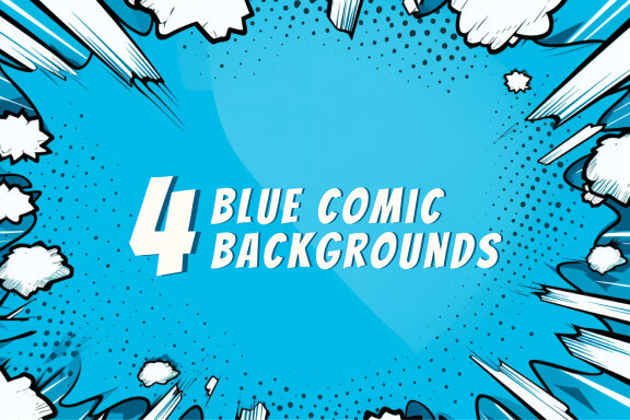4 Blue comic style FREE backgrounds