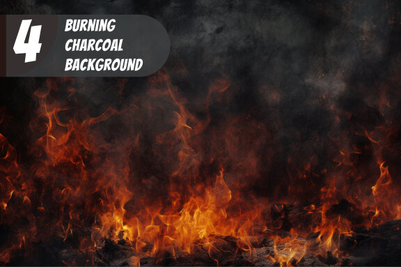 4 burning charcoal FREE backgrounds