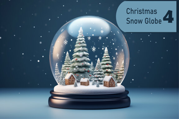 Christmas Snow Globe FREE illustrations