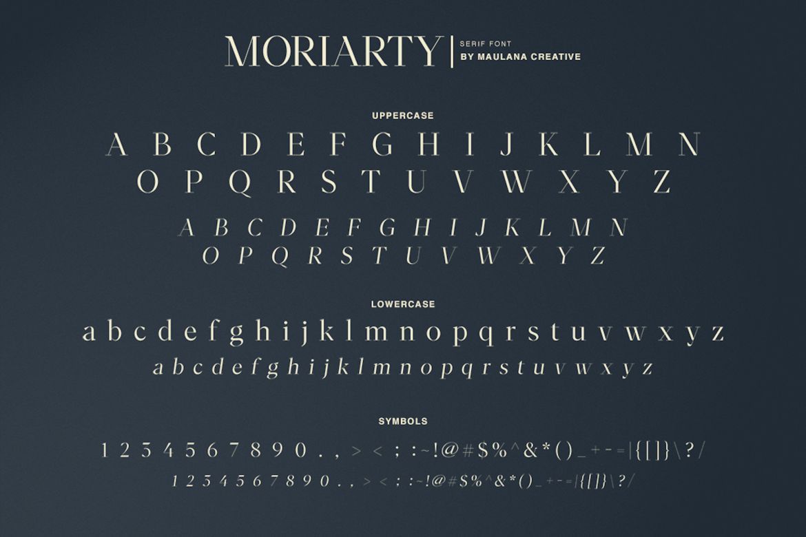 Moriarty Serif Font - view 6