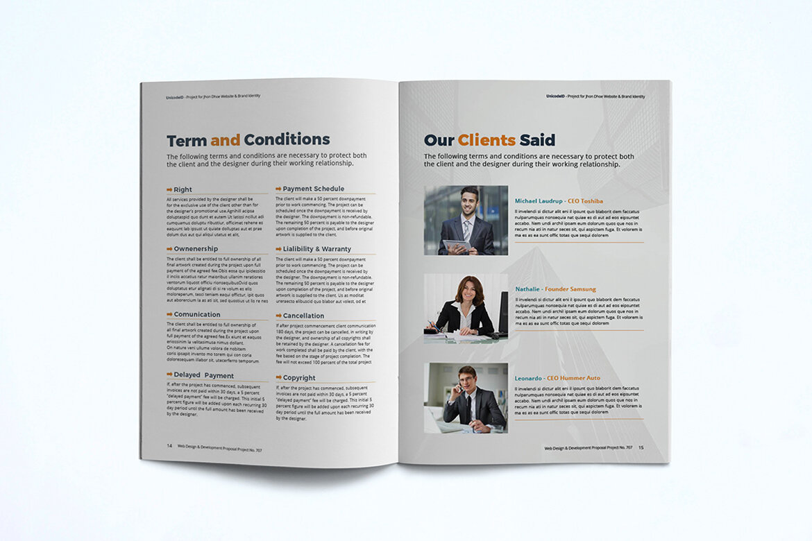 Free Proposal Template - view 10