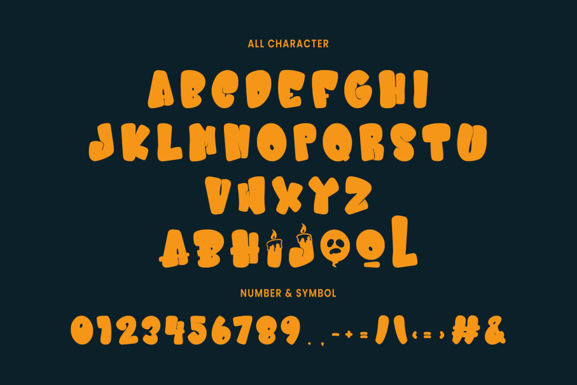 Bloozha Halloween FREE Font - view 6