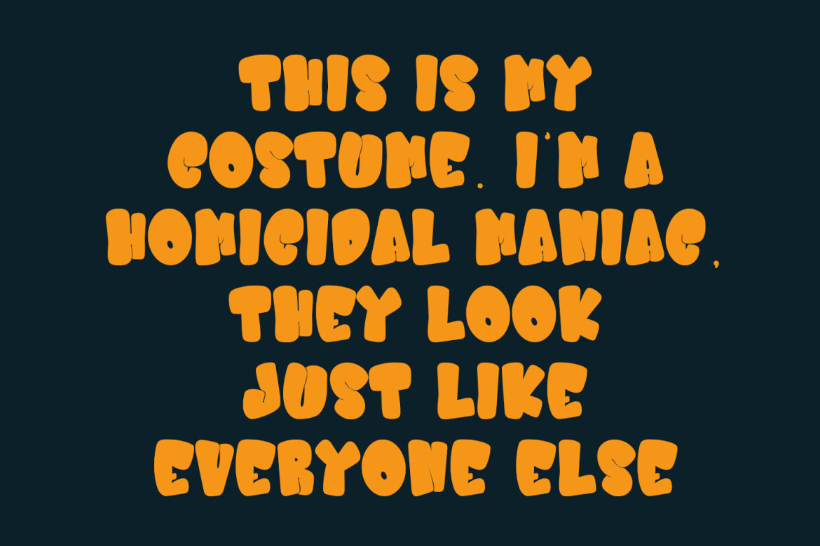 Bloozha Halloween FREE Font - view 7