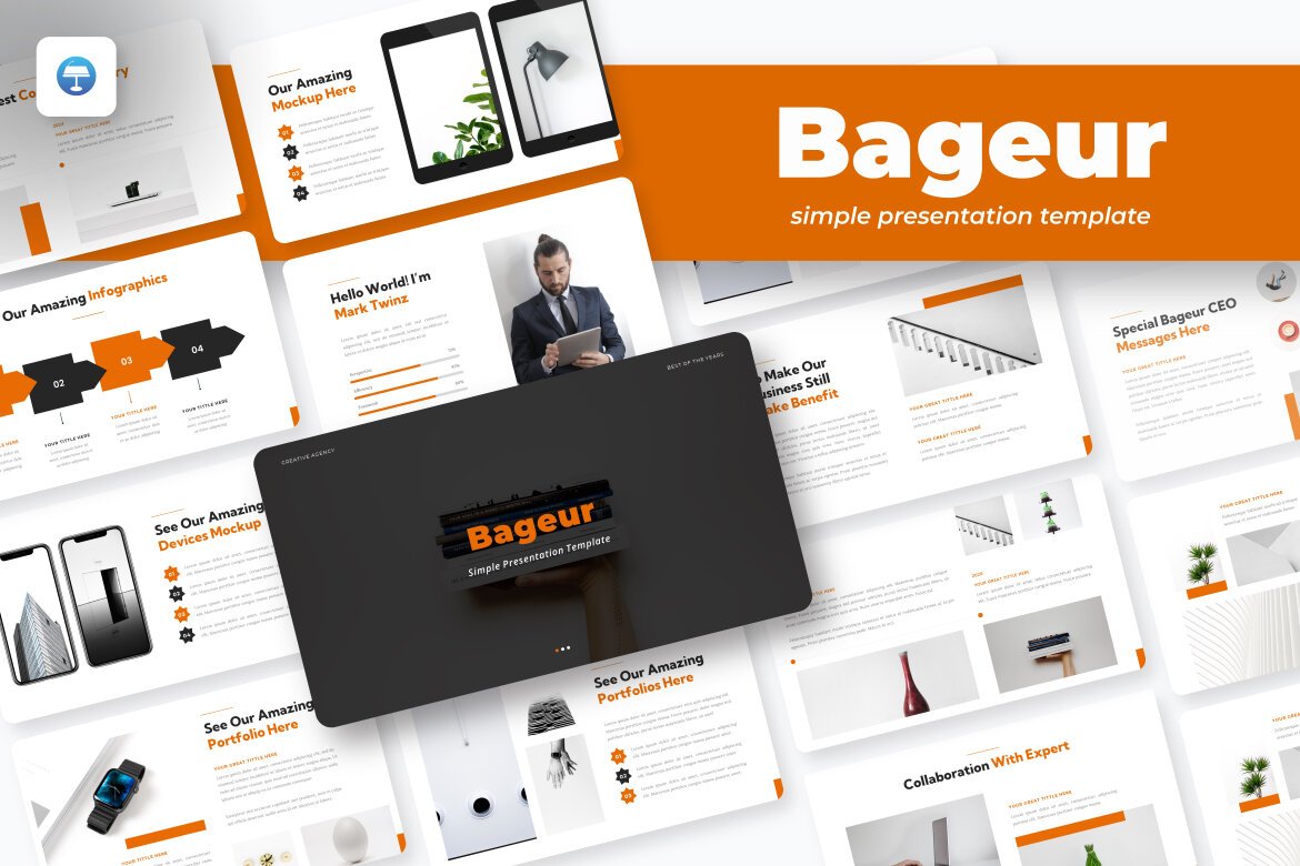 Bageur FREE Keynote Presentation Template - view 4