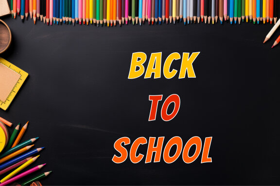 School supplies with black background - Free Stock Images