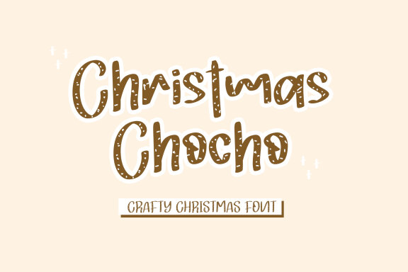 Christmas Choco FREE Font alt