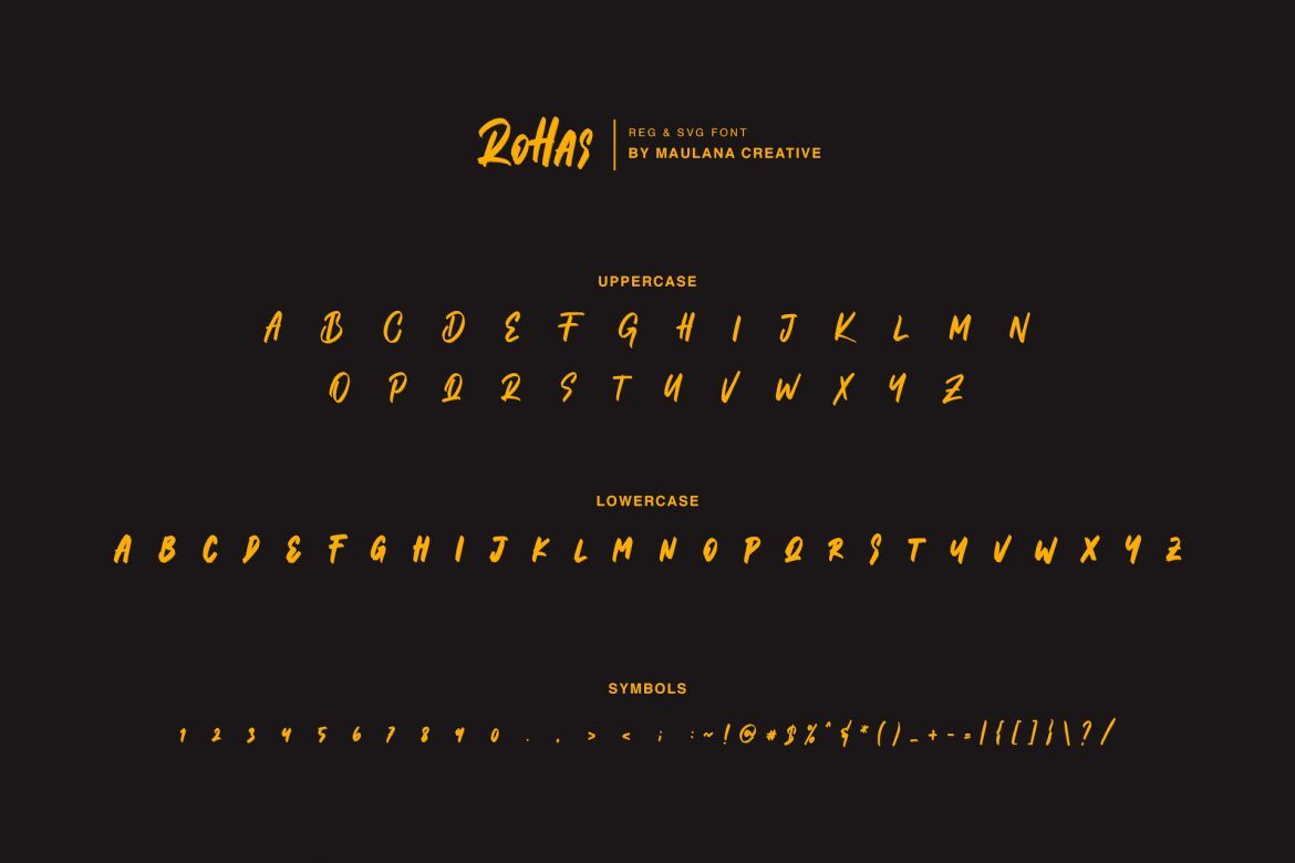 Mathew Rohas Brush Font Duo - view 7