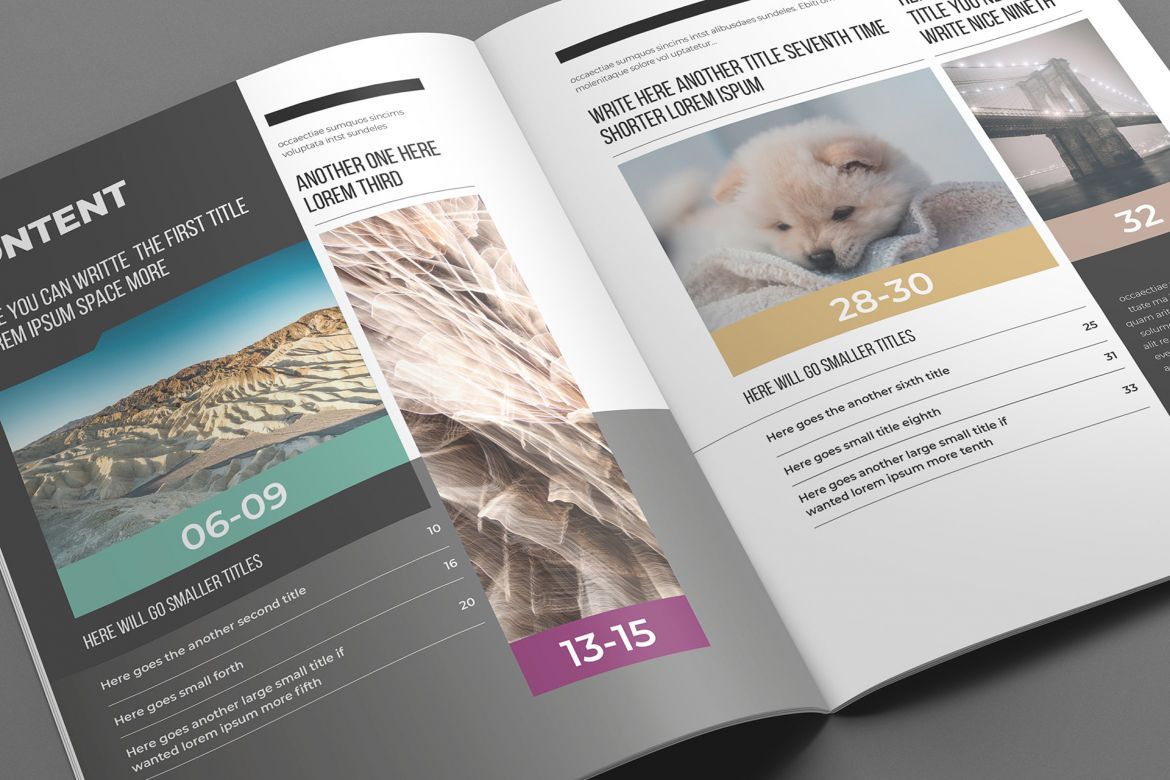 Experiment Indesign Template - view 4