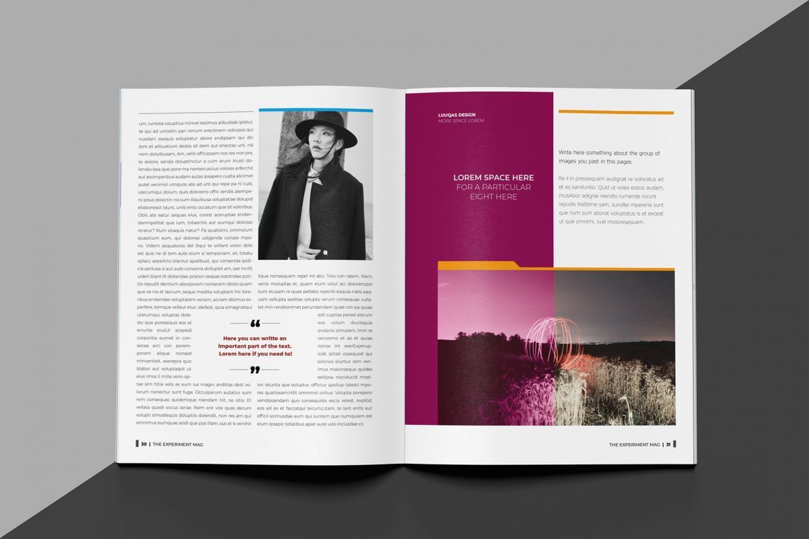 Experiment Indesign Template - view 16