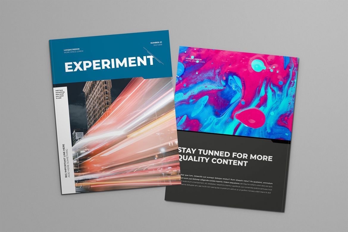 Experiment Indesign Template - view 19