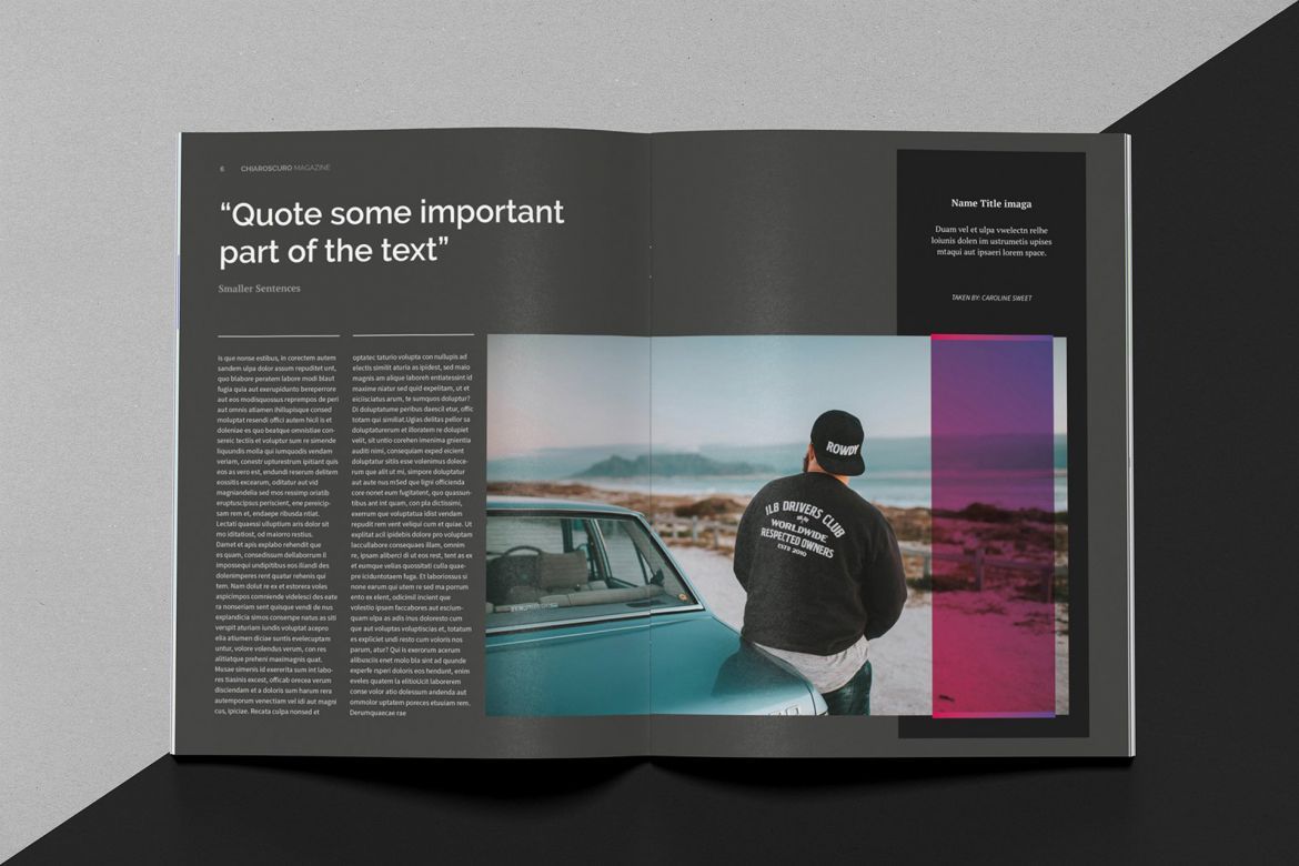 Chiaroscuro Indesign Template - view 4