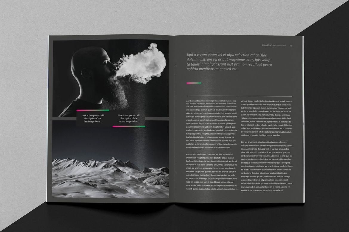 Chiaroscuro Indesign Template - view 8