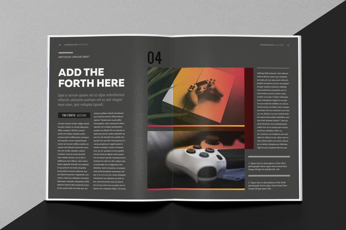 Chiaroscuro Indesign Template - view 9
