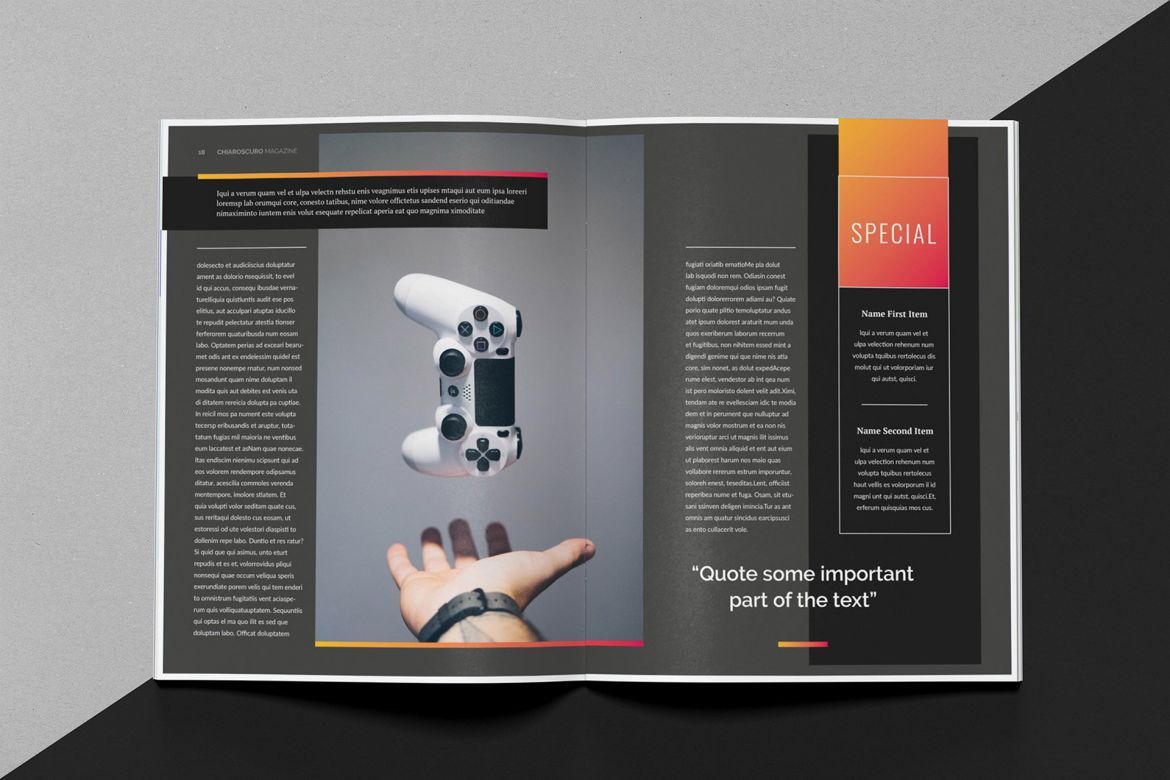 Chiaroscuro Indesign Template - view 10