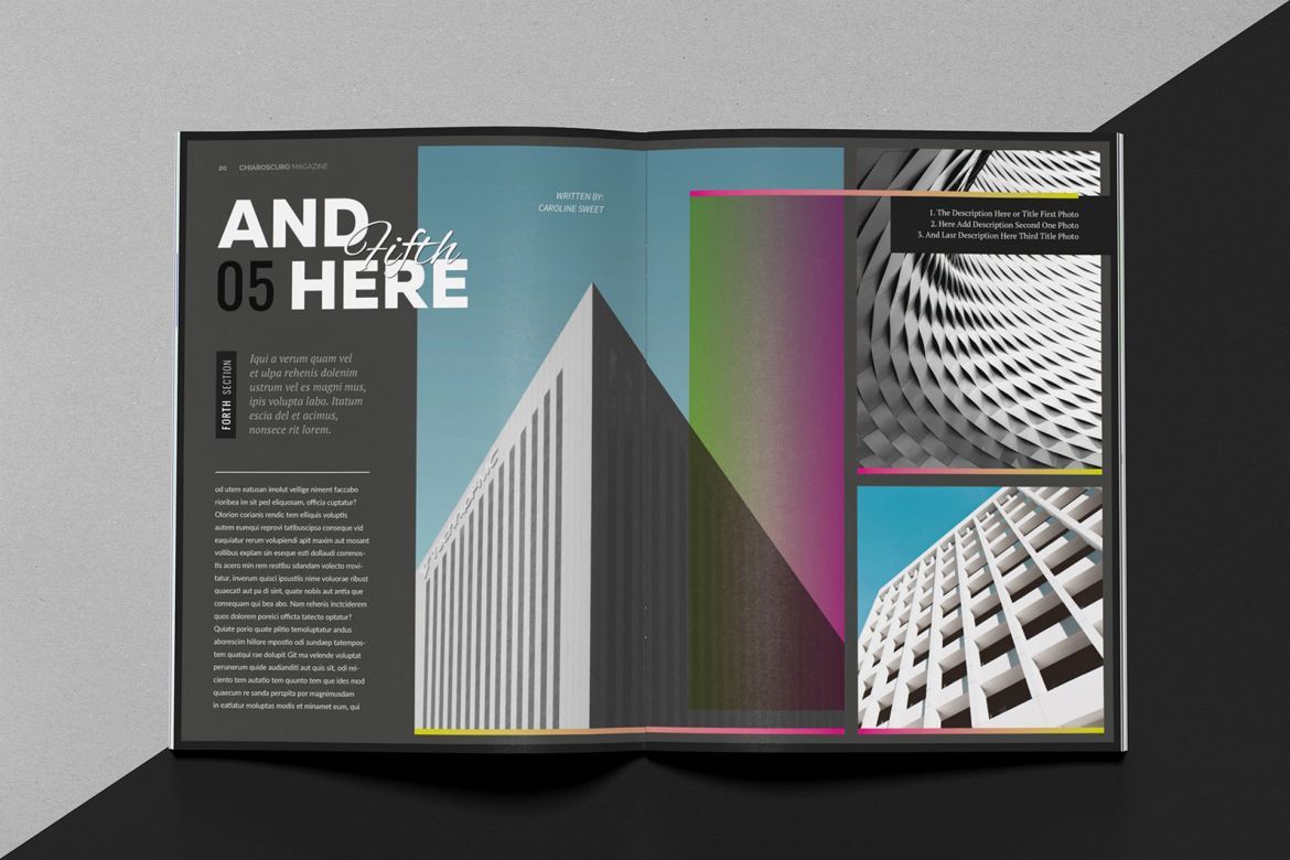 Chiaroscuro Indesign Template - view 11