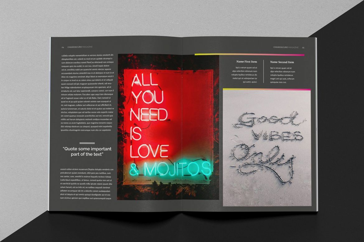 Chiaroscuro Indesign Template - view 13