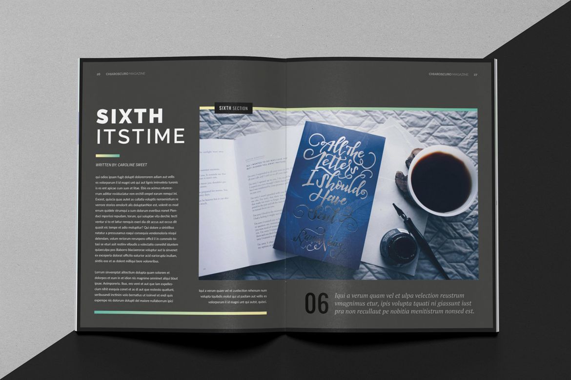 Chiaroscuro Indesign Template - view 14