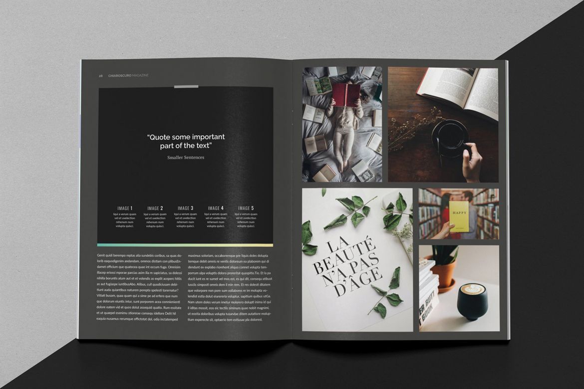 Chiaroscuro Indesign Template - view 15