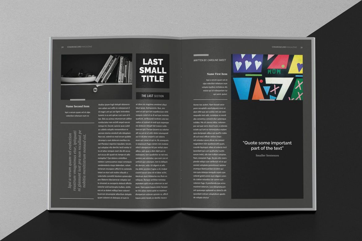 Chiaroscuro Indesign Template - view 16