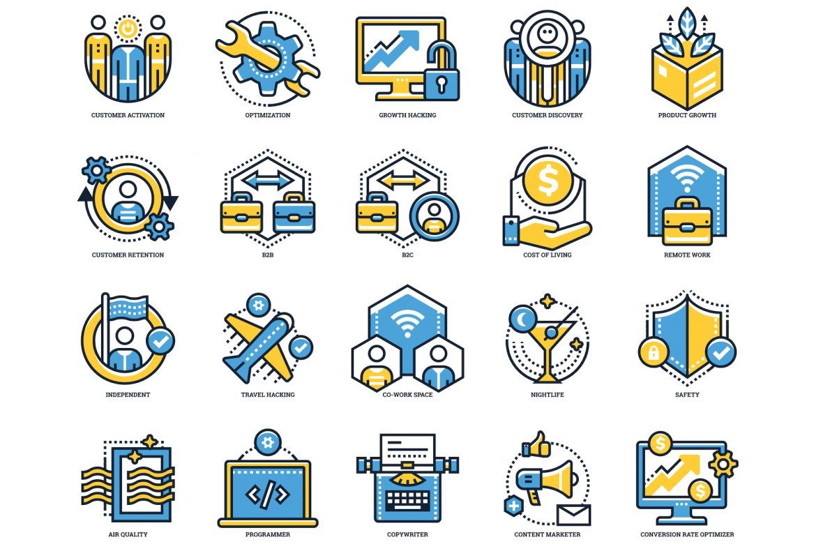 85 Digital Nomad Icons | Kinetic - view 3