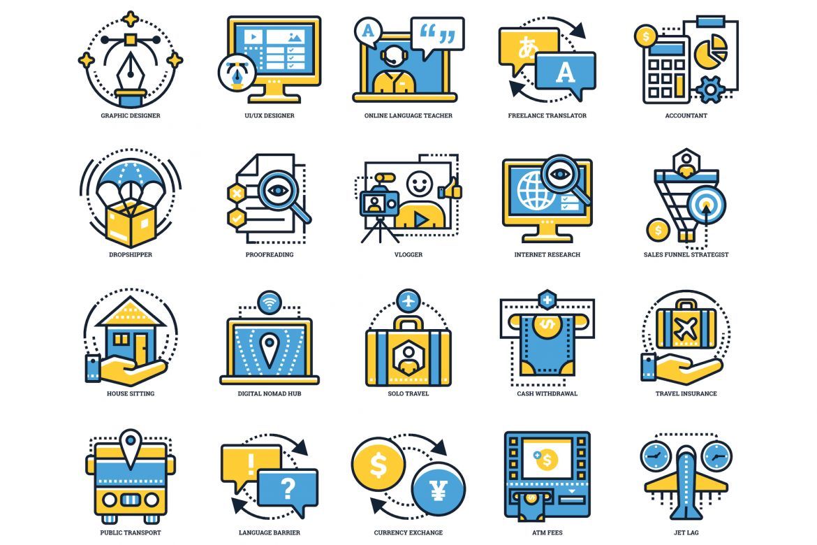 85 Digital Nomad Icons | Kinetic - view 5
