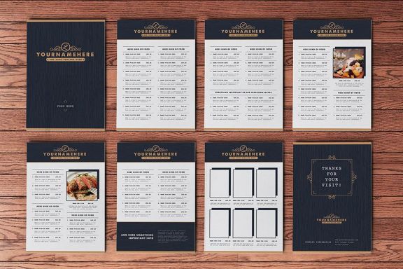 Classy Food Menu 3
