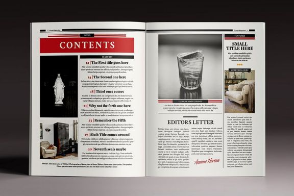 The Standing Magazine Indesign Template