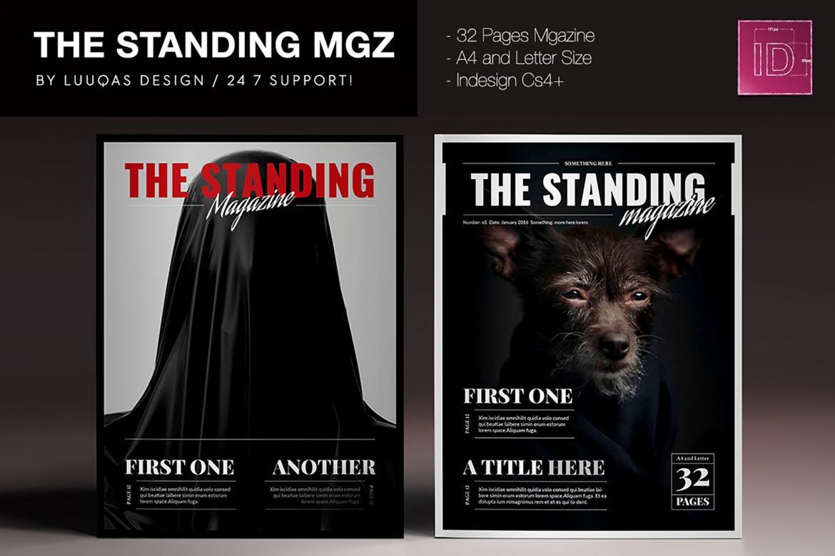 The Standing Magazine Indesign Template alternate