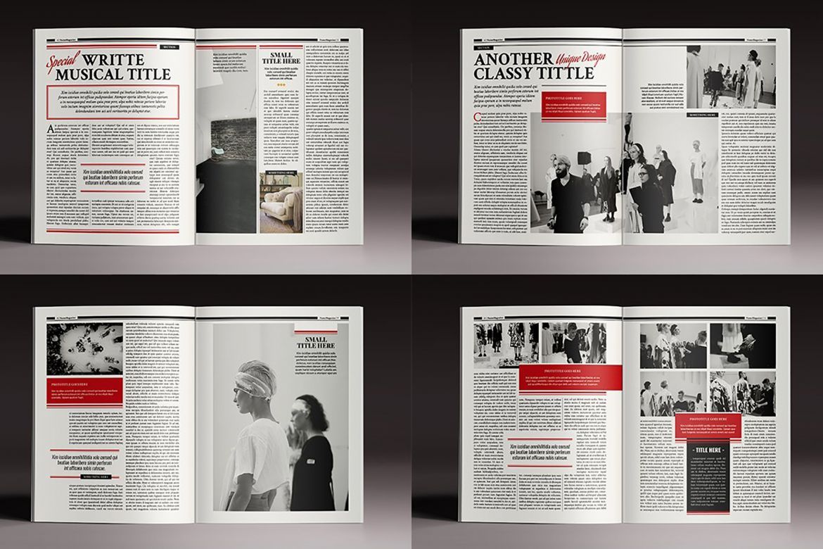 The Standing Magazine Indesign Template alternate