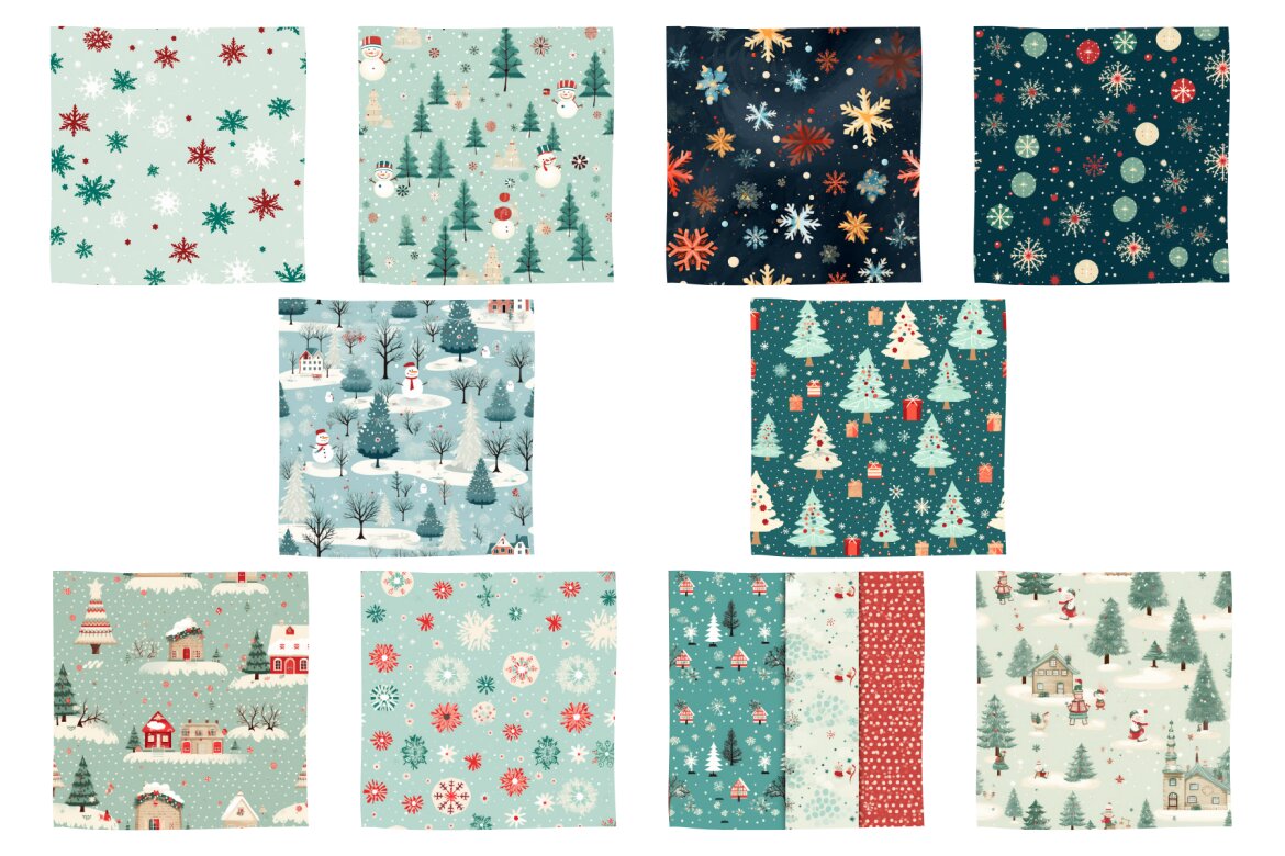 FREE Vintage Christmas Digital Patterns - view 4