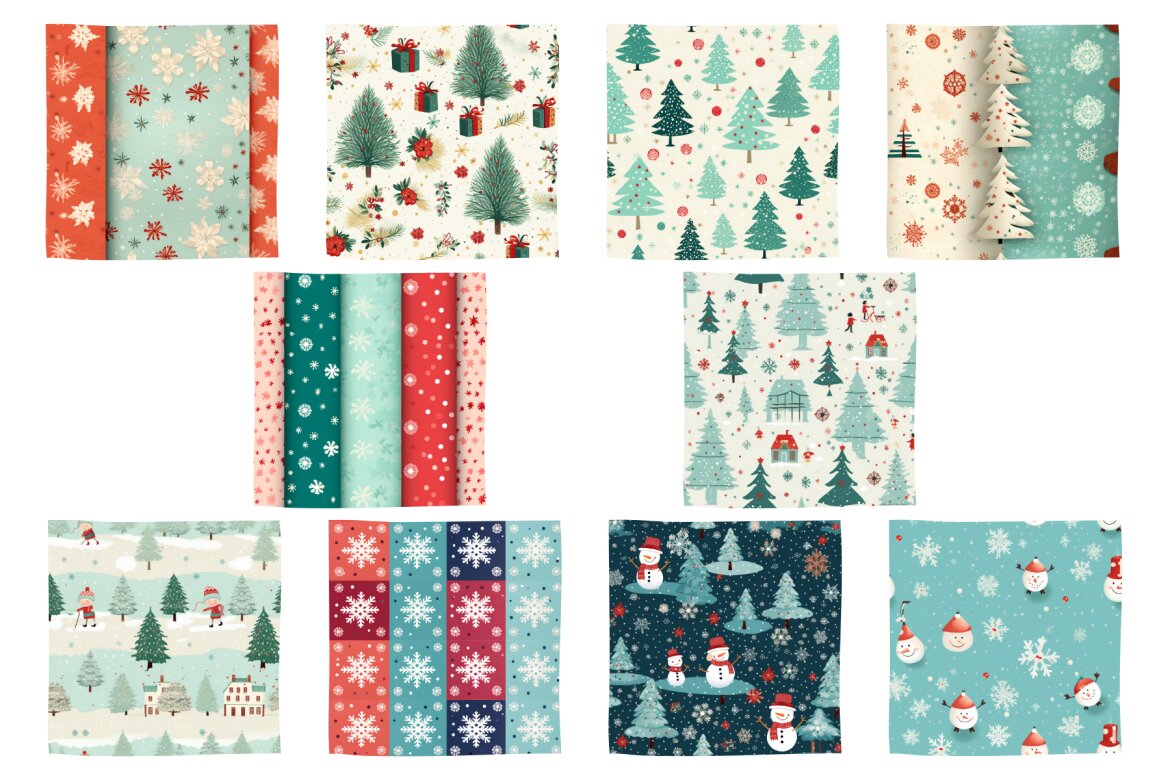 FREE  Vintage Christmas Digital Patterns alternate